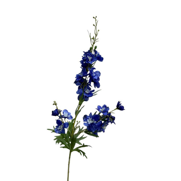 Kunstbloem delphinium spray 100cm blauw