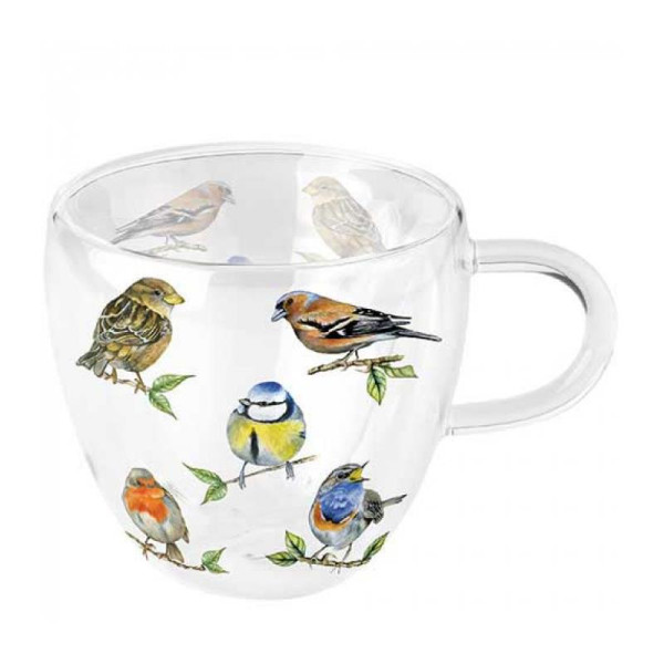 Ambiente Glas Bird species white
