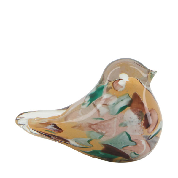 Vogel glas 12x6x7cm