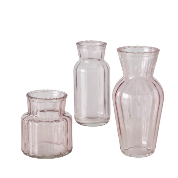 Boltze Home Vaas Tilla 3-delig roze