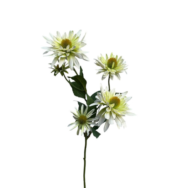 Kunstbloem rudbeckia spray 73cm wit