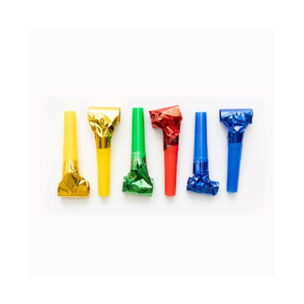 Roltongen metallic zakje a 6 stuks
