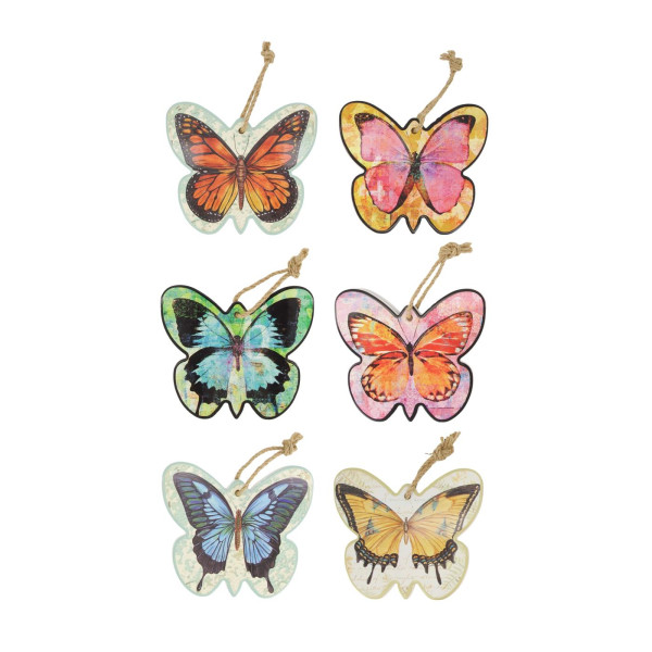 Hanger vlinder keramiek 16x19cm