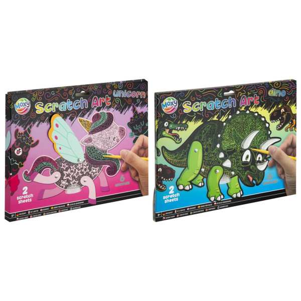 Moxy Kraskunst unicorn of dino 31,5x24cm