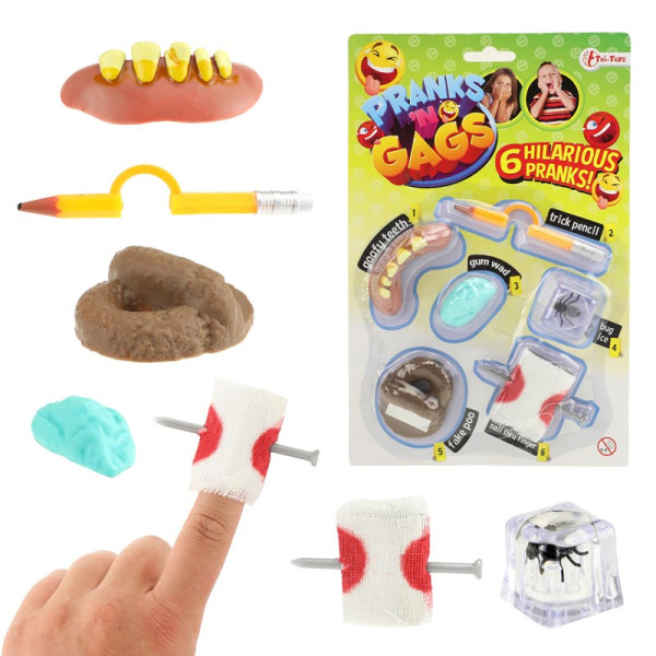 Toi Toys Fop speeltjes 6 stuks op kaart