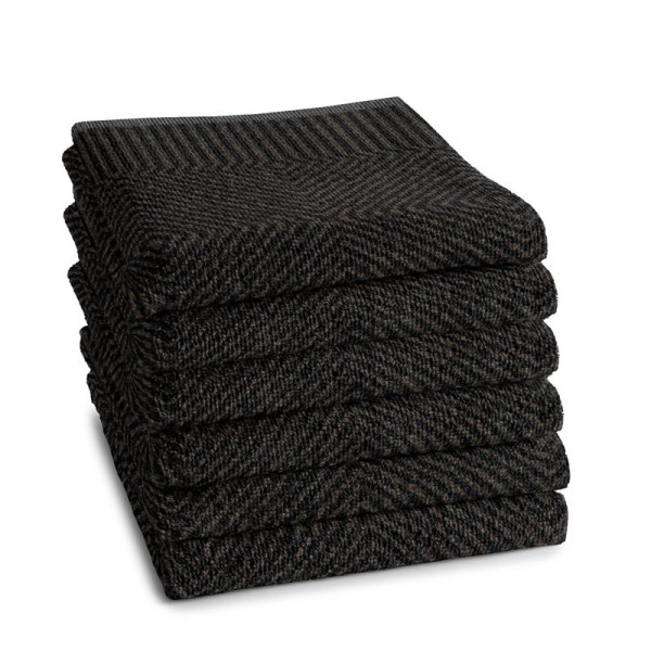 DDDDD Keukendoek Cisis 50x55cm ebony 6st