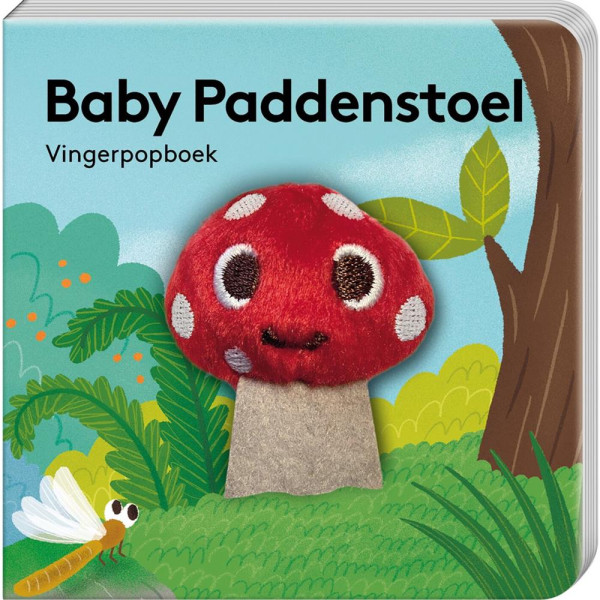 Vingerpopboekje Bos Baby paddenstoel