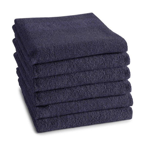 DDDDD Keukendoek Logo 50x55cm blauw 6st