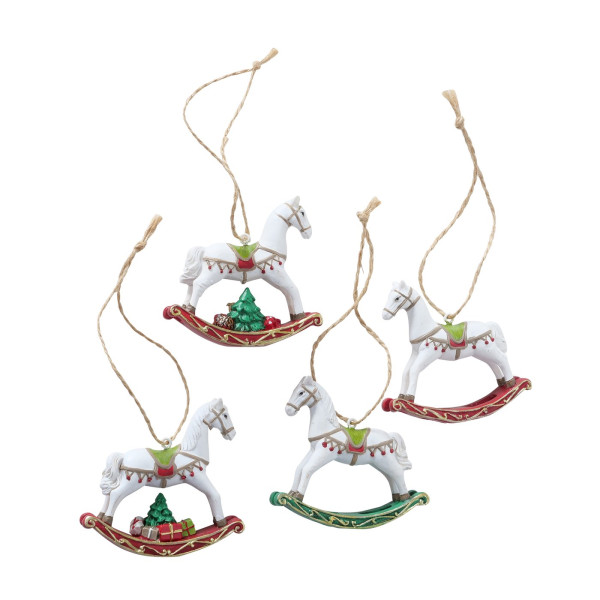 Hanger Delight schommelpaard hars 7x7cm