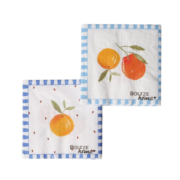Boltze Home Servetten sinaasappel 20dlg