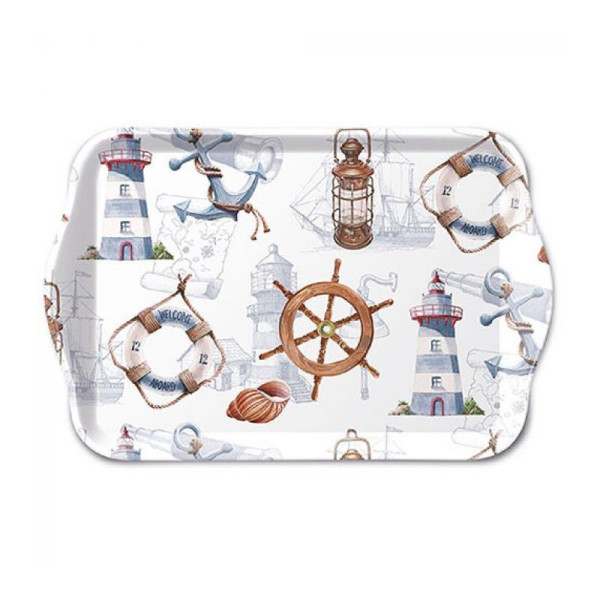 Ambiente Tray Welcome Aboard 13x21cm