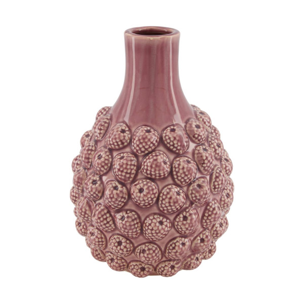 Vaas framboos keramiek Ø18,5xh27cm