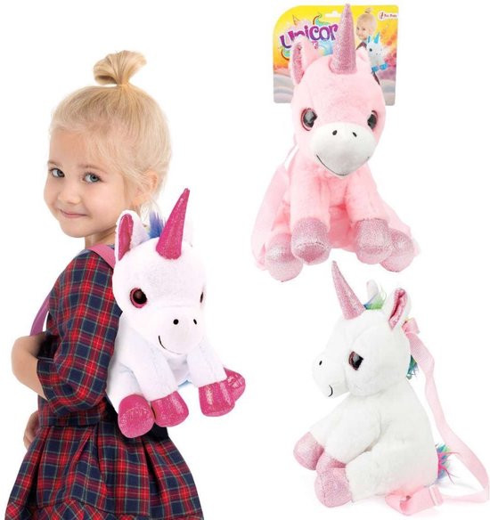 Toi Toys Pluche eenhoornrugzak 30cm