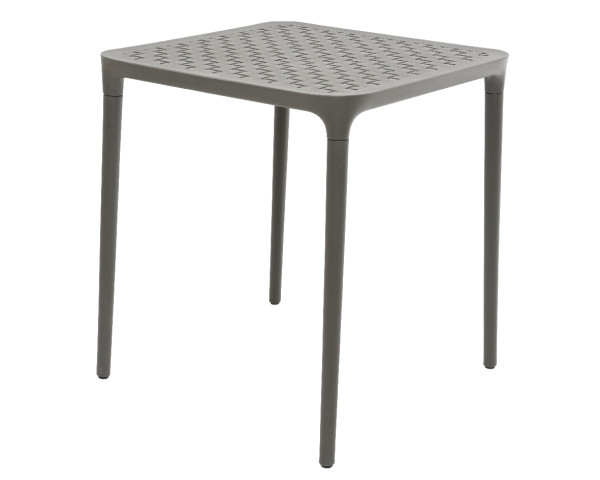 Tafel Porto kunststof 65x65cm antraciet