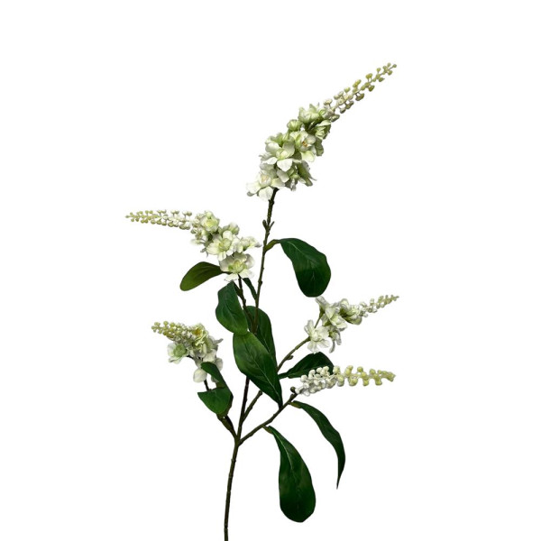 Kunsttak lupin spray 95cm wit