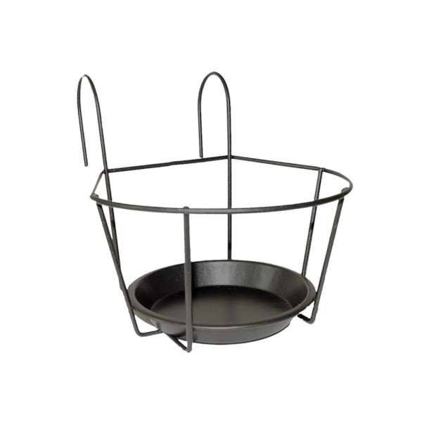 Esschert Design Balkonpothanger grijs S