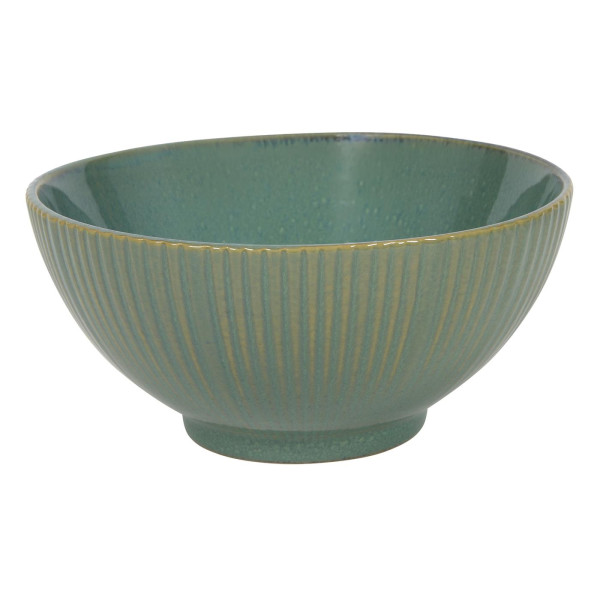 Schaal lines ocean blauw/groen Ø15x7cm