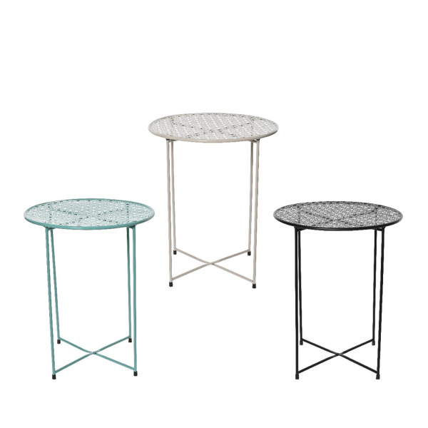 Bijzettafel binnen ijzer H48cm