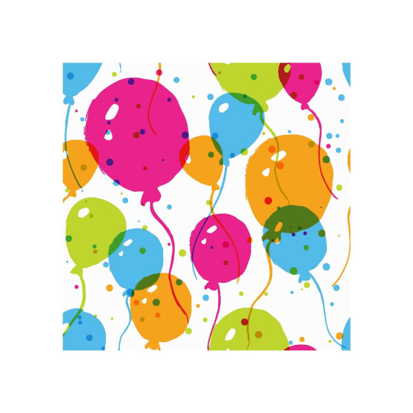 Duni Servetten Splash Balloons 33x33cm