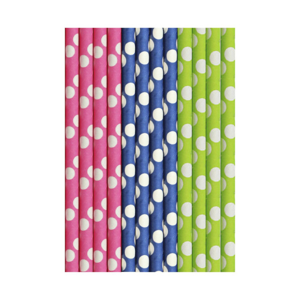 Duni Papieren Rietjes Cocktail Dots 25st