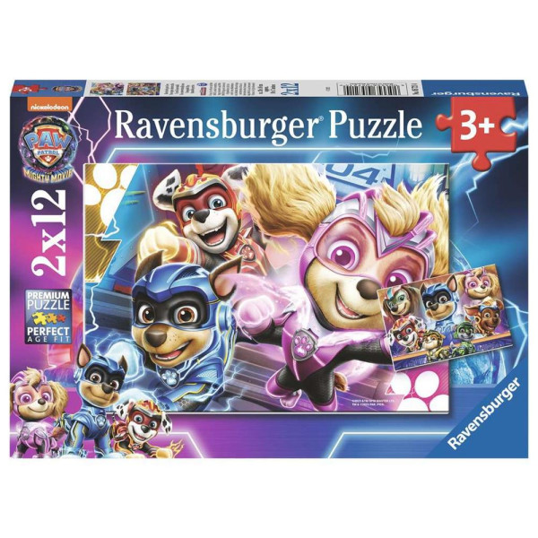 Puzzel Paw Patrol Mighty Movie 2x12pcs