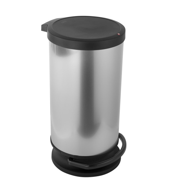 Rotho Paso Pedaalemmer 30L zilver