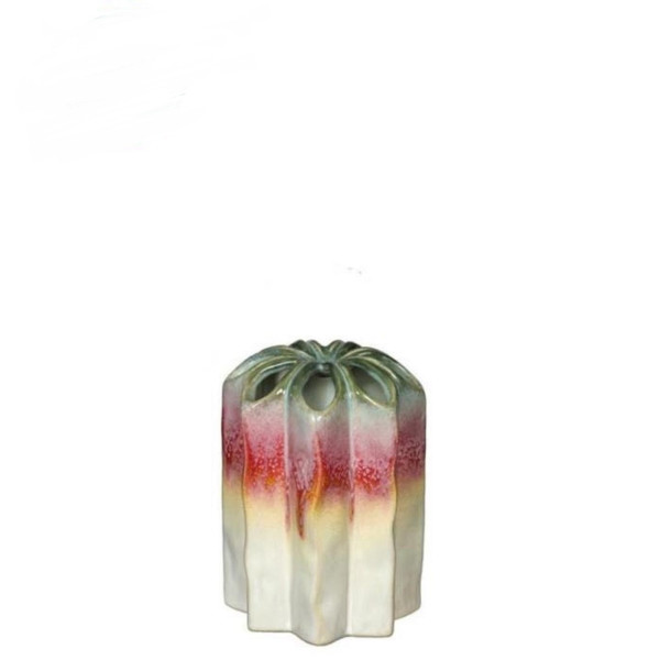 Regenboog Poppy vaas S 10,5x10,5x15cm