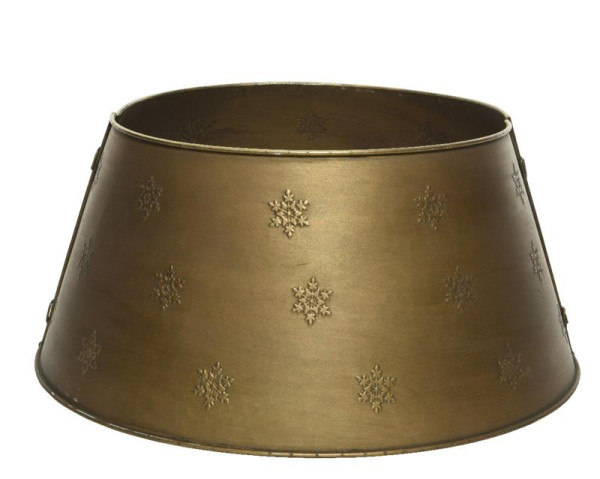 Kerstboomring ijzer dia70cm antiek goud