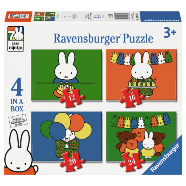 Nijntje 70 jaar 4-in-1 puzzel