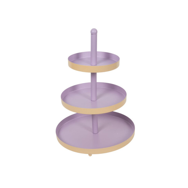Etagere metaal 3-laags Ø25xh35cm