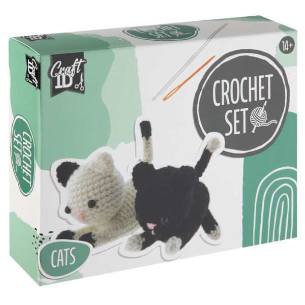 Craft ID Haakpakket katten 13x6.5x10.5cm