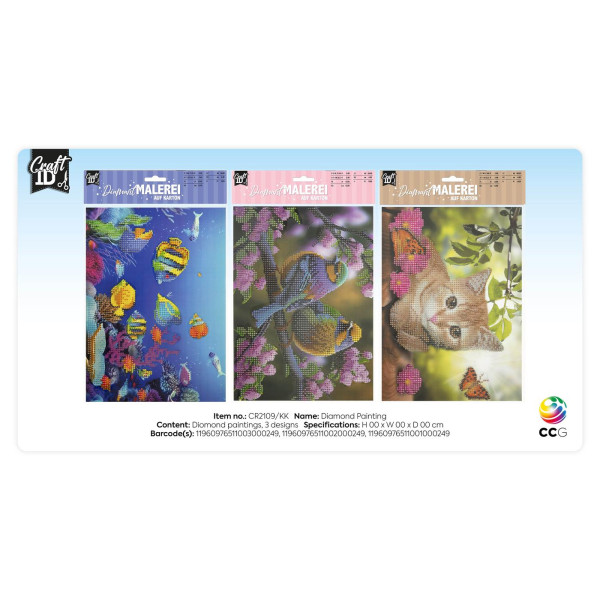 Craft ID Diamond painting op karton A4