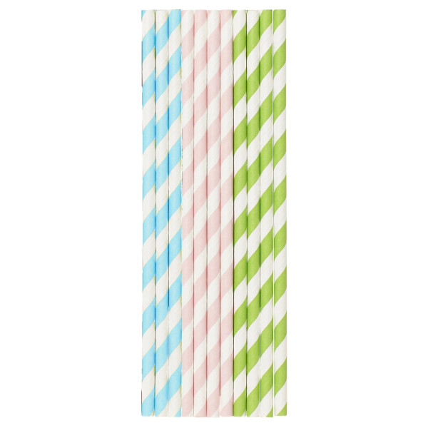 Duni Papieren Rietjes Pastels 20cm 25st