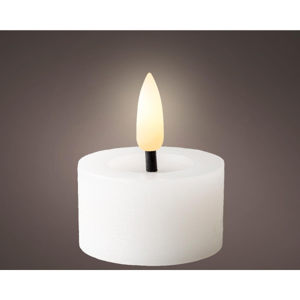 LED Theelichtset 2 wax wit Ø4,4xH5,2cm
