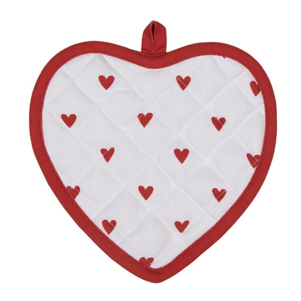 Clayre & Eef Pannenlap hart 20x20cm
