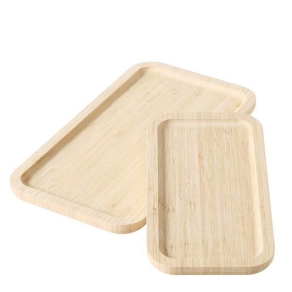 Boltze Home Dienblad bamboe set 2-delig