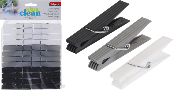Wasknijpers kunststof 7,8x1,1cm pak a 24