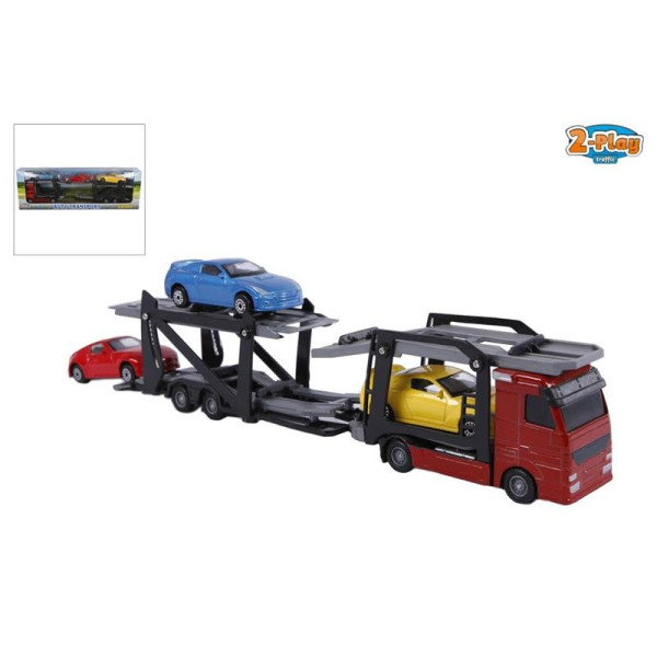 Die Cast/plastic autotranspor ter met 3