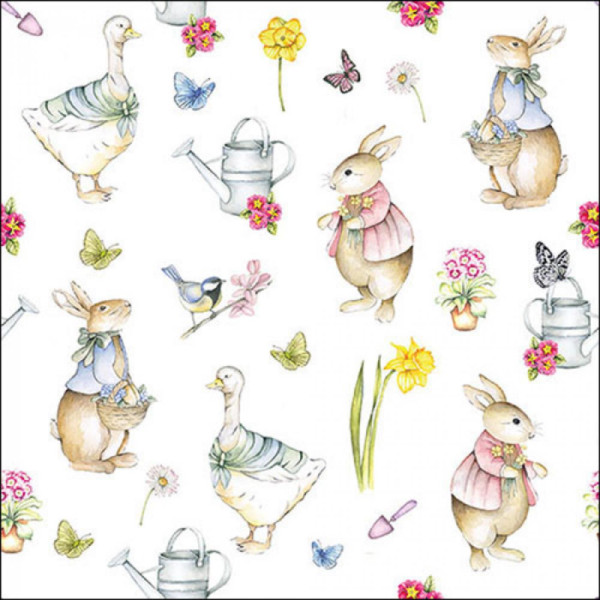 Ambiente Servetten Easter garden 33cm