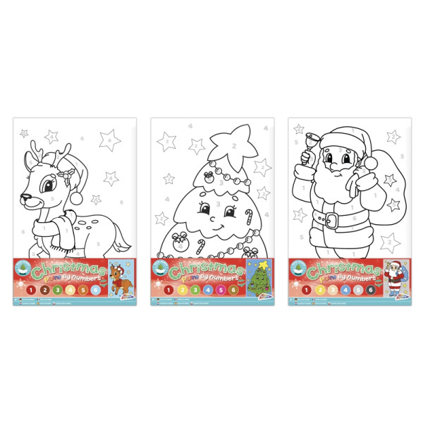 Grafix Kerst Schilderen op nummer canvas
