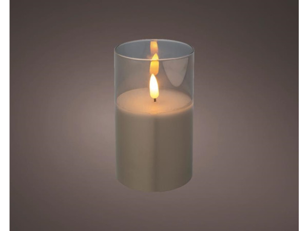 LED Kaars in glas 12,5cm