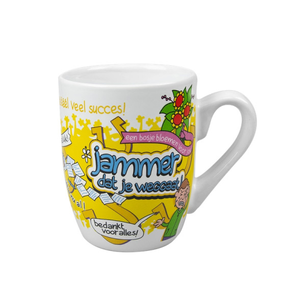 Cartoonmok - Jammer dat je weggaat