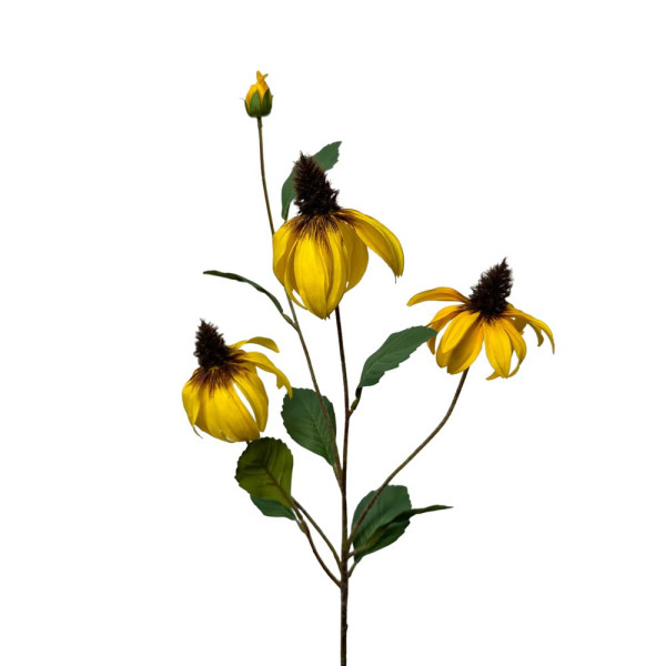 Kunstbloem rudbeckia spray 83cm geel