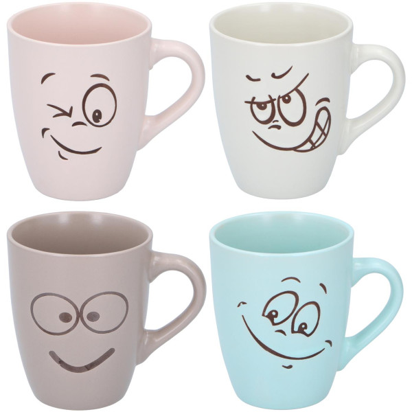 Mok funny face Ø8,8x10,7cm 387ml