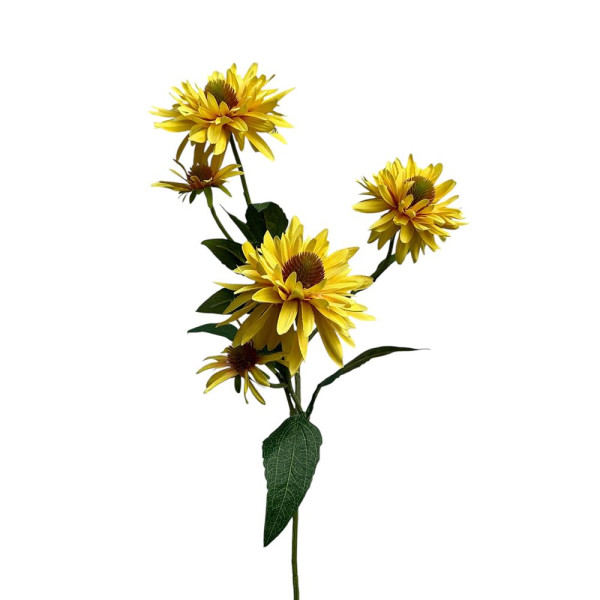 Kunstbloem rudbeckia spray 73cm geel