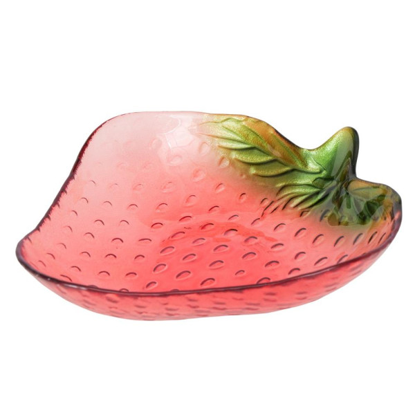 Boltze Home Schaal glas Aardbei