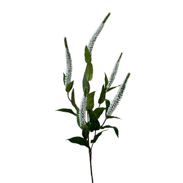 Kunstbloem veronica 52cm wit