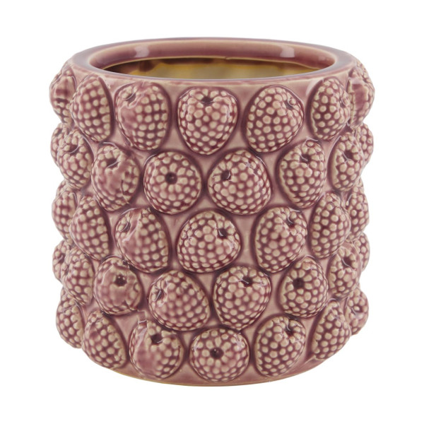 Bloempot framboos keramiek Ø16xh15cm