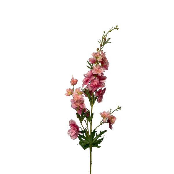 Kunstbloem delphinium spray 100cm roze