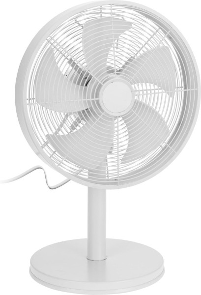 Luxe tafelventilator robuust 30cm wit